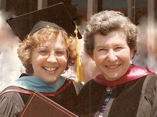 Future STEP director Rachel Lotan and her mentor Professor Elizabeth Cohen at Lotan's PhD conferral in 1985.Photo courtesy Rachel Lotan